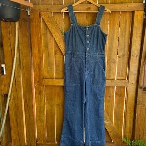 Aerie Blue Denim Overall Jumpsuit Casual Wear